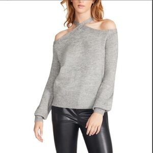 🆕NWT STEVE MADDEN KNIT LONG SLEEVE HALTER SWEATER SIZE MEDIUM